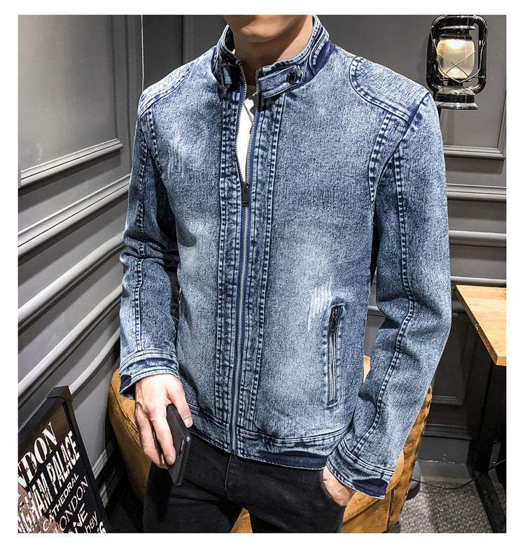 Maskot Vintage Yıkamalı Denim Ceket