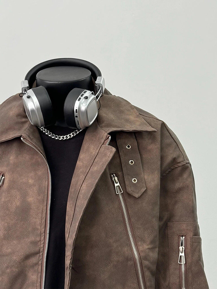 Maskot “Shadowline” Suede Bomber Ceket