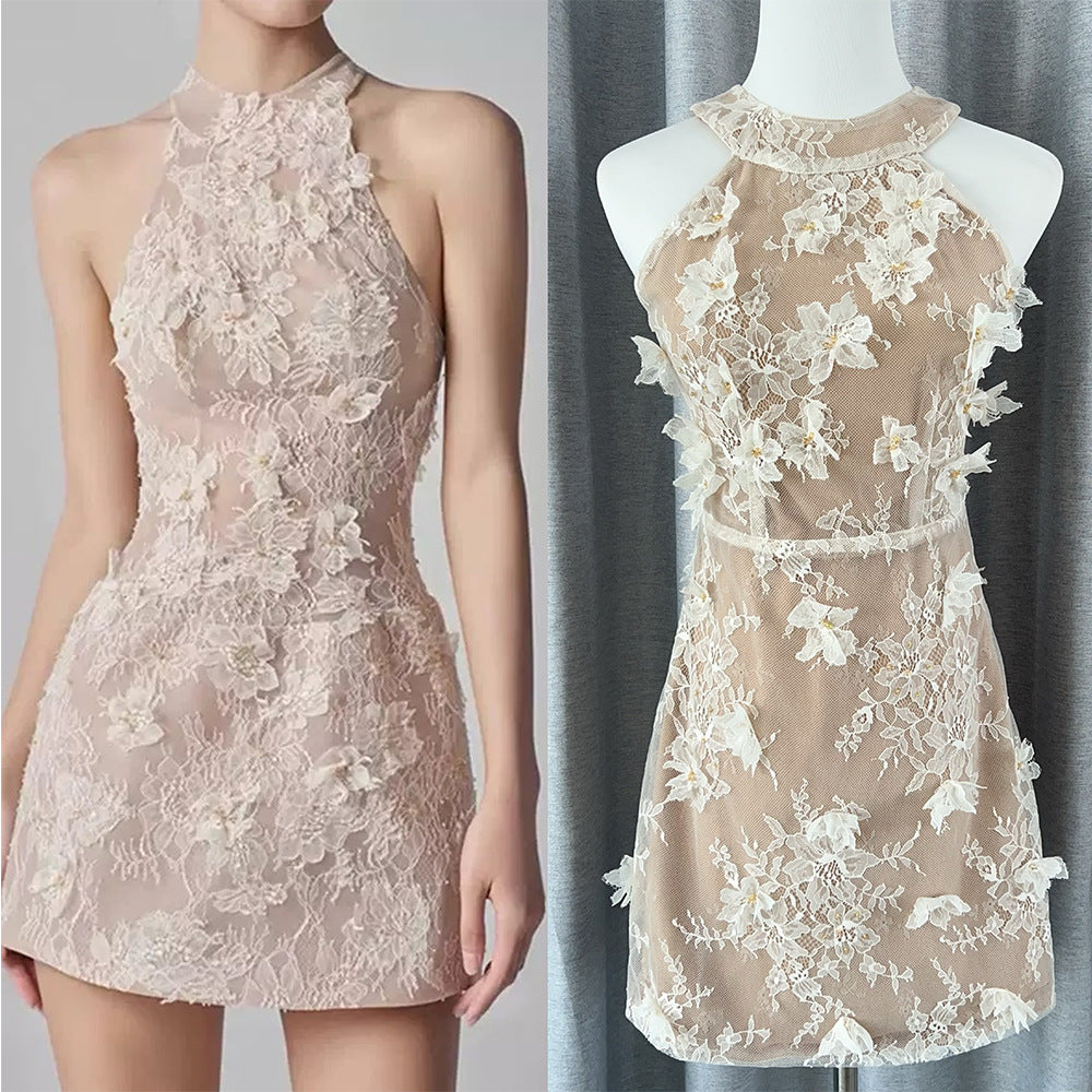 Maskot Blossom Dantel Mini Elbise