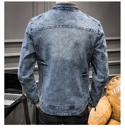 Maskot Vintage Yıkamalı Denim Ceket