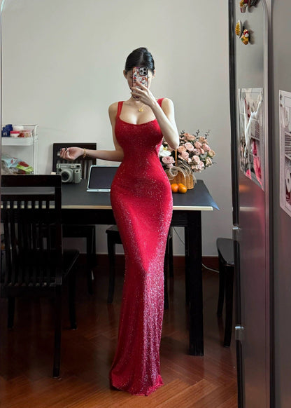 Maskot Ruby Sparkle Sequin Long Dress