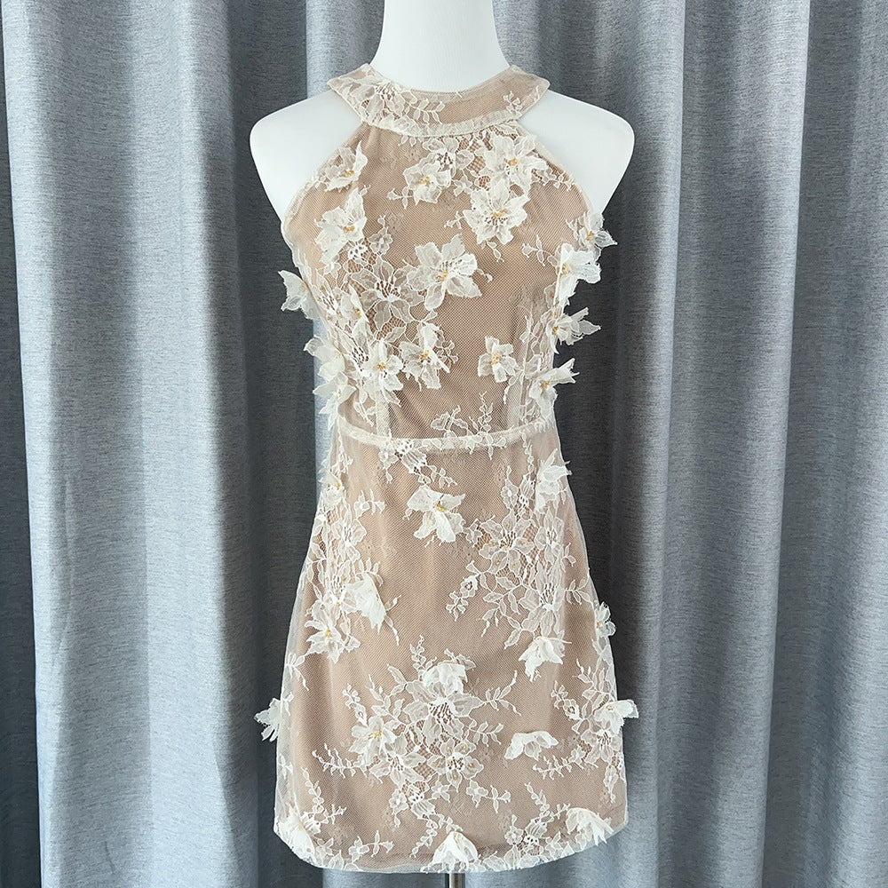 Maskot Blossom Dantel Mini Elbise