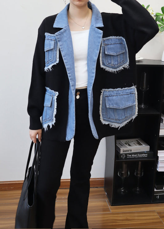 Maskot Hybrid Denim Knit Jacket