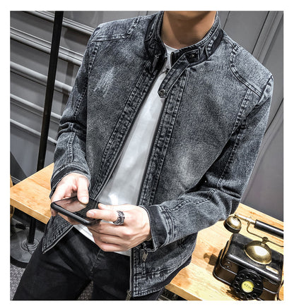 Maskot Vintage Yıkamalı Denim Ceket
