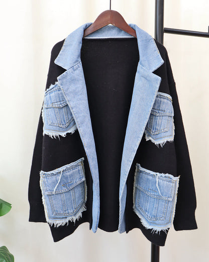 Maskot Hybrid Denim Knit Jacket
