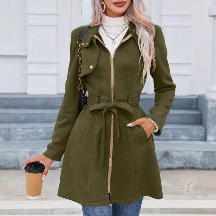 Maskot Katherine Belt Detailed Trench Coat