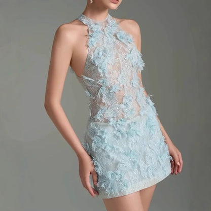 Maskot Blossom Dantel Mini Elbise