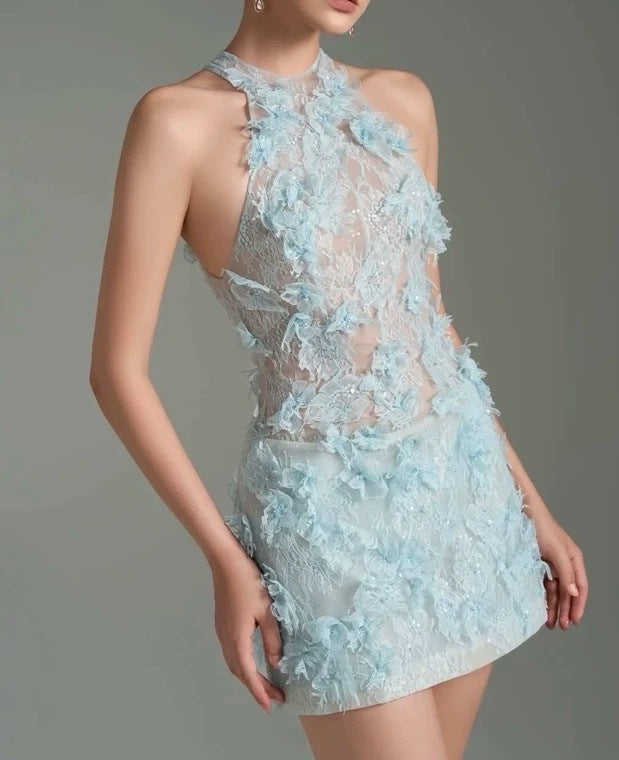 Maskot Blossom Dantel Mini Elbise