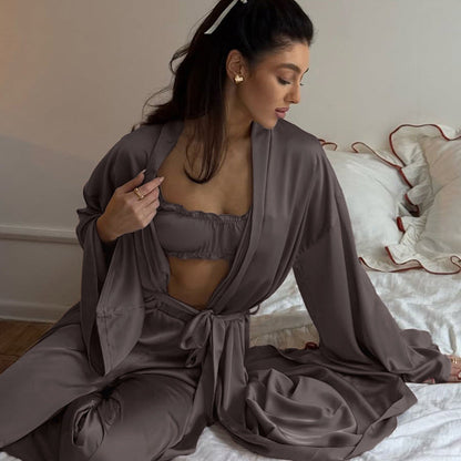 Maskot Celestia Luxe 3 Parça Saten Takım