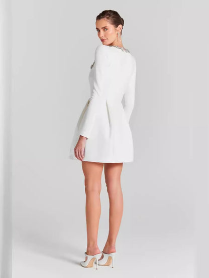 Maskot Isabella Crystal Detailed Mini Dress