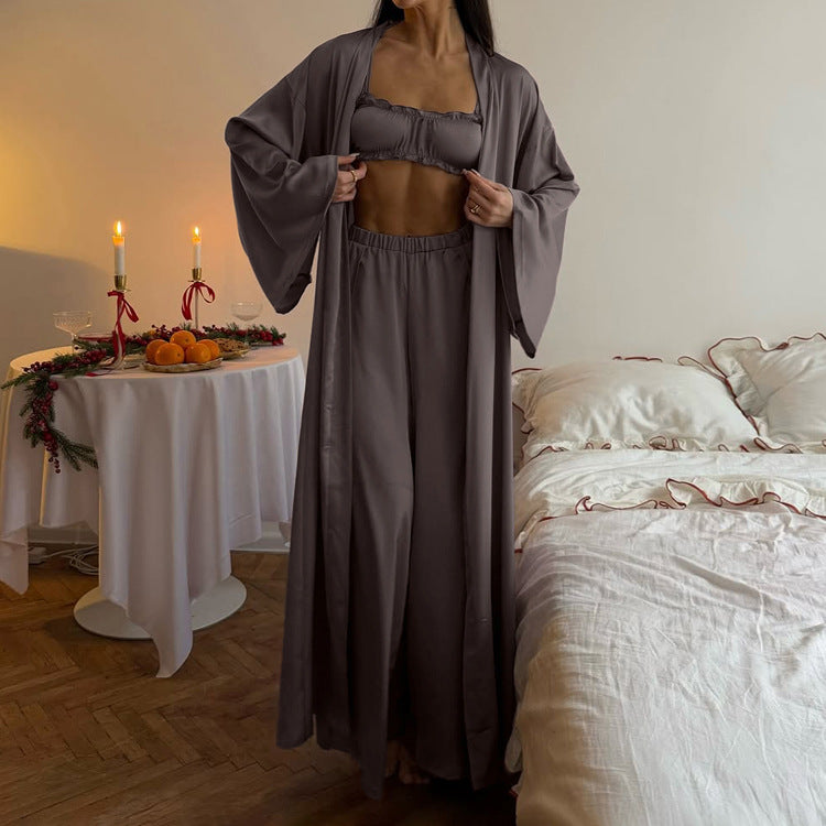 Maskot Celestia Luxe 3 Parça Saten Takım