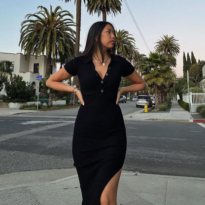 Maskot Emilia Polo Yaka Örgü Elbise