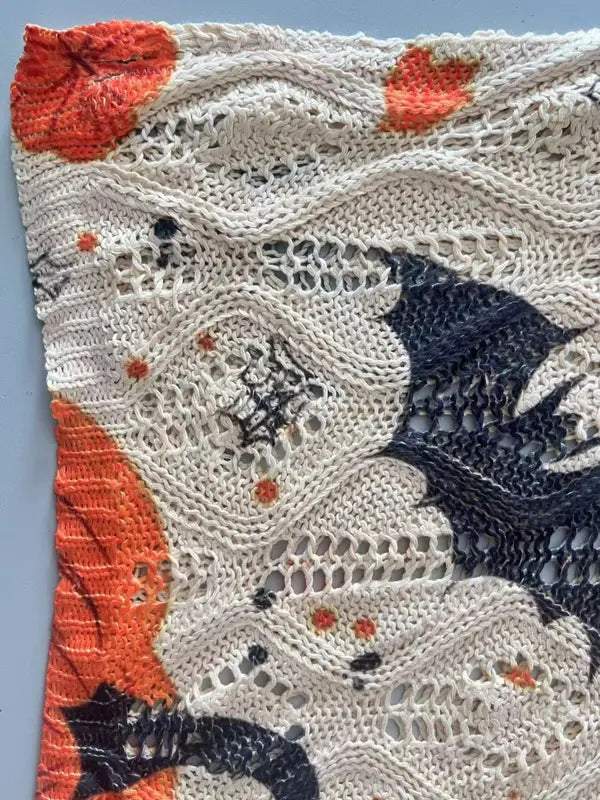 Maskot Harper Balkabağı Örgü Kazak