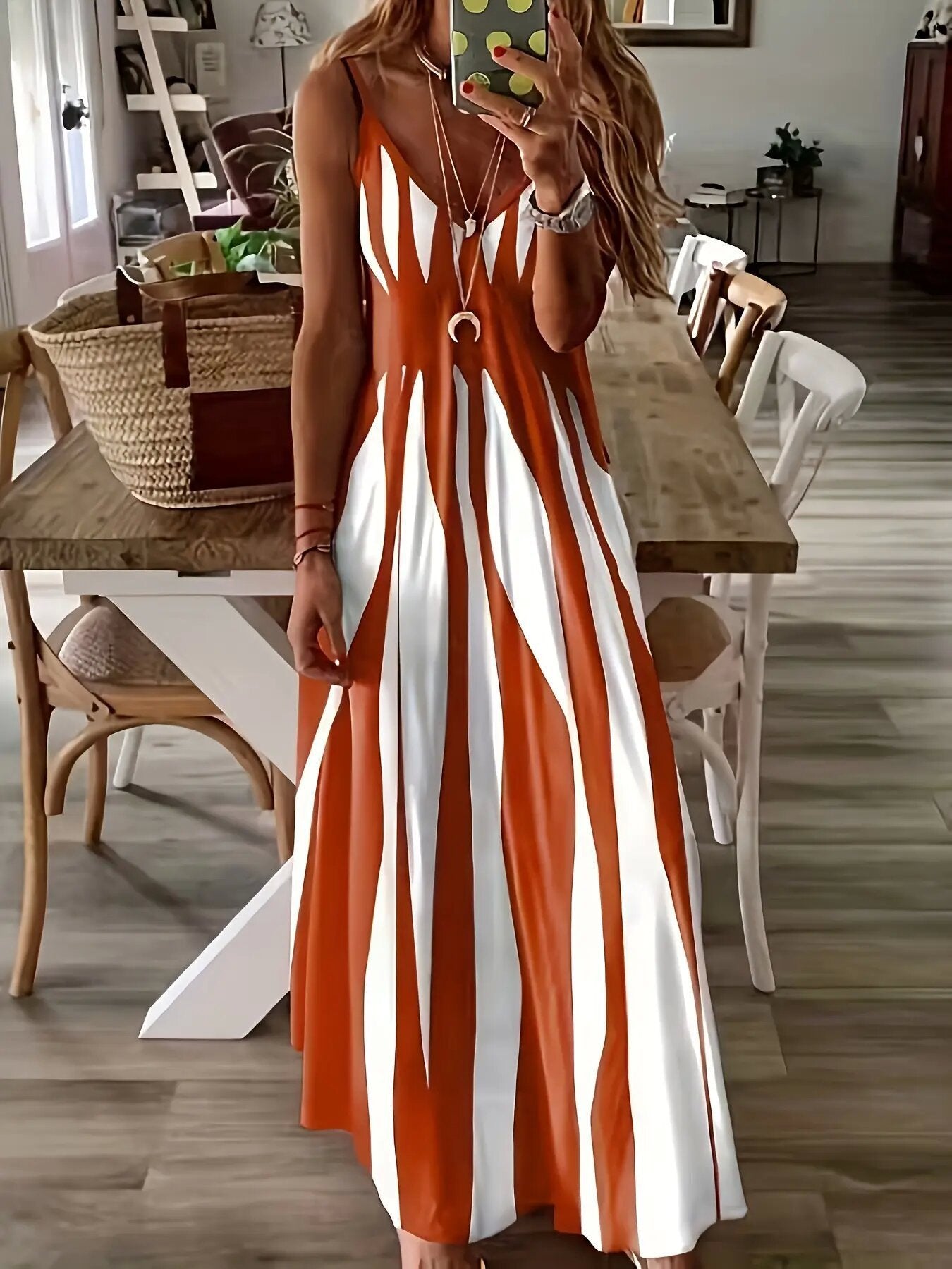 Maskot Striped Maxi Dress