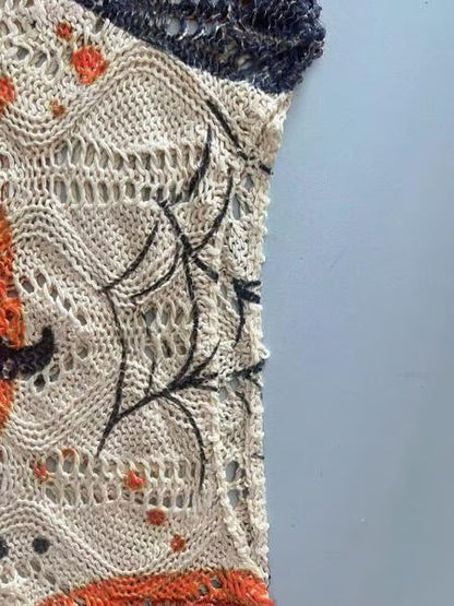 Maskot Harper Balkabağı Örgü Kazak