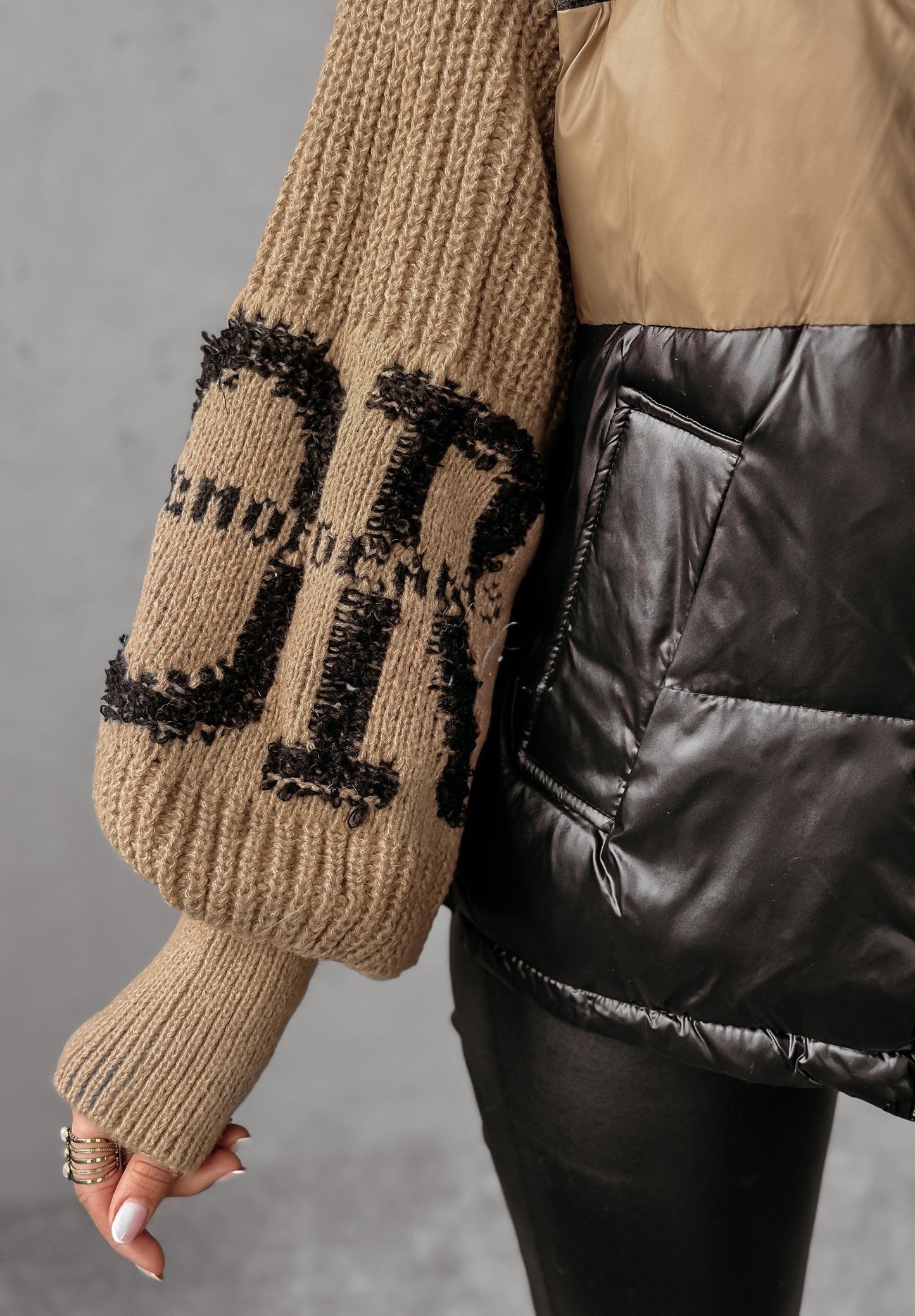 Maskot Brooklyn Patchwork Puffer Mont