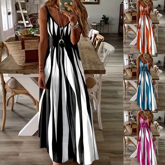 Maskot Striped Maxi Dress
